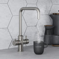 Design Square 3 in 1 Brushed Nickel Boiling Hot Water Tap