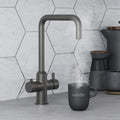 Design Square 3 in 1 Gun Metal Grey Boiling Hot Water Tap