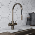 Design+ Flex 4 in 1 Dark Brass Boiling Hot Water Tap