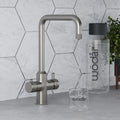 Design+ Square 4 in 1 Brushed Nickel Boiling Hot Water Tap