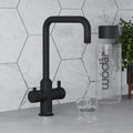 Design+ Square 4 in 1 Matt Black Boiling Hot Water Tap