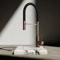 Wodar Lux Flex Hose Kitchen Sink Mixer Brushed Copper