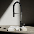 Wodar Lux Flex Hose Kitchen Sink Mixer Gun Metal Grey