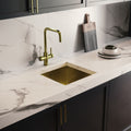 Wodar Stainless Steel Single Bowl - Brushed Brass