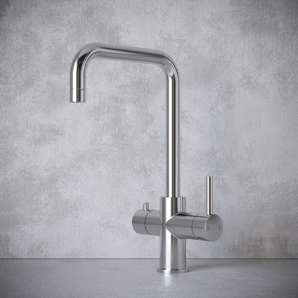 Design 3 in 1 Chrome Boiling Hot Water Tap