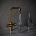 Design+ 4 in 1 Brushed Gold Boiling Hot Water Tap