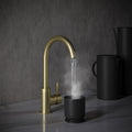 Sleek 3 in 1 Brushed Brass Boiling Hot Water Tap