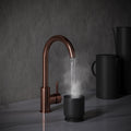Sleek 3 in 1 Brushed Copper Boiling Hot Water Tap