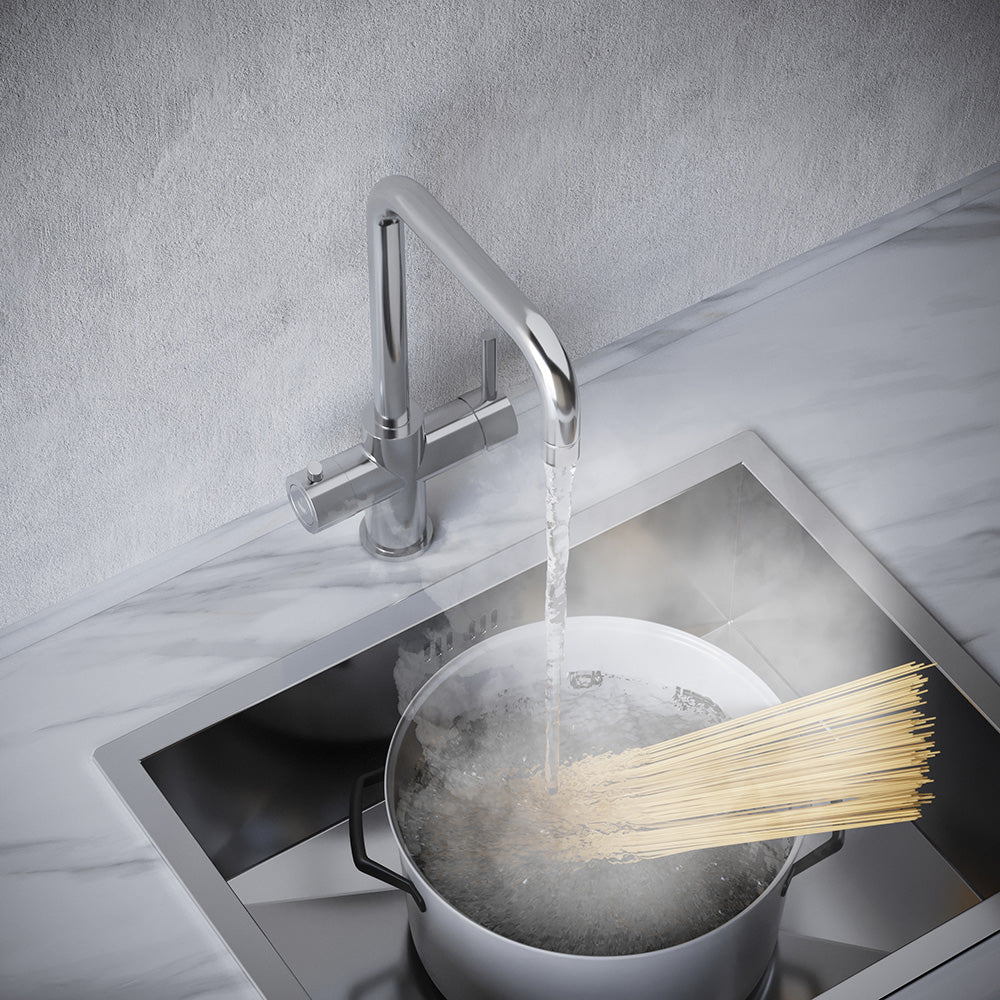 Design+ 4 in 1 Chrome Boiling Hot Water Tap