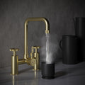 Architect Bridge 3 in 1 Brushed Brass Boiling Hot Water Tap