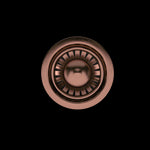 Wodar 90mm kitchen strainer waste with no overflow plate - Brushed Copper