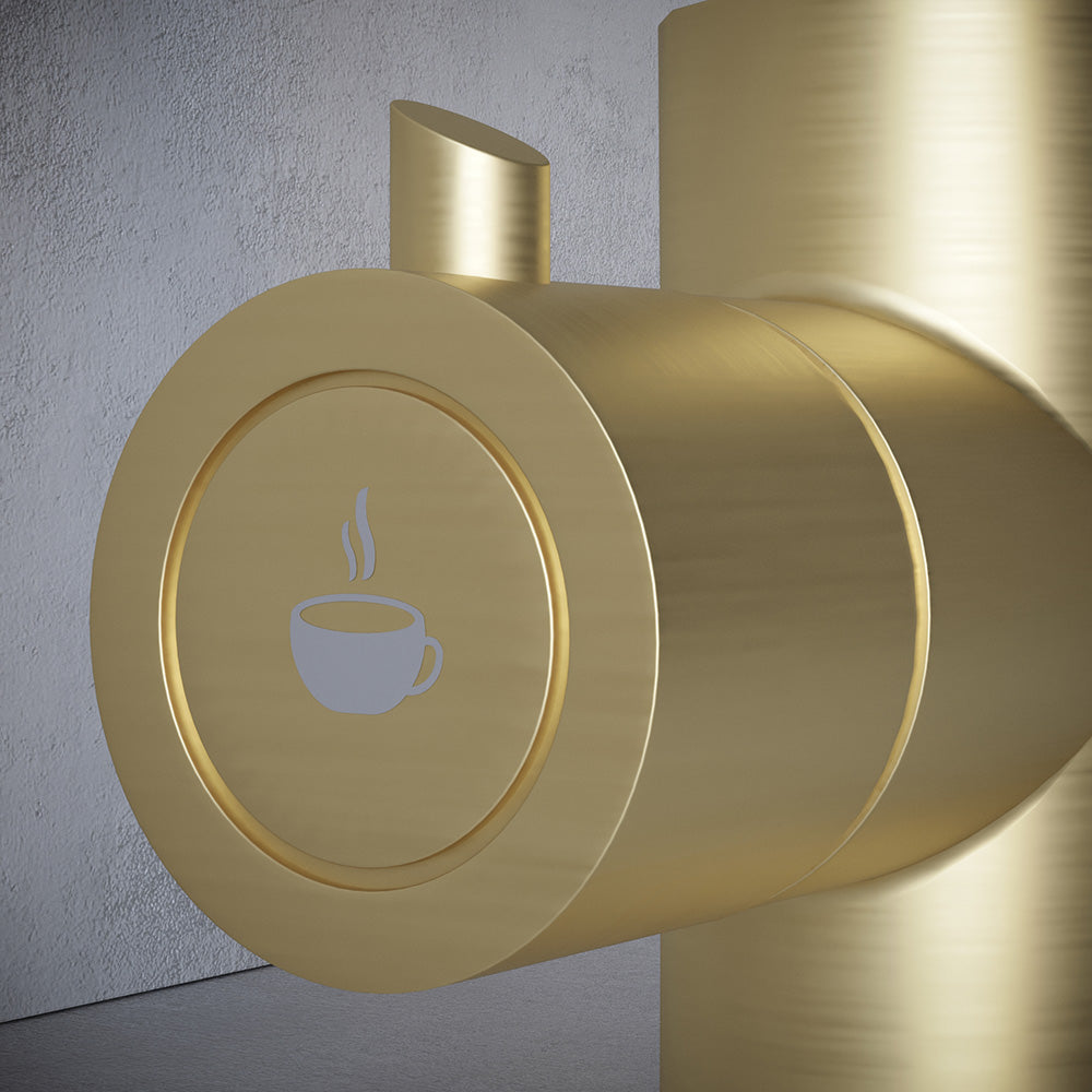 Design+ 4 in 1 Brushed Brass Boiling Hot Water Tap