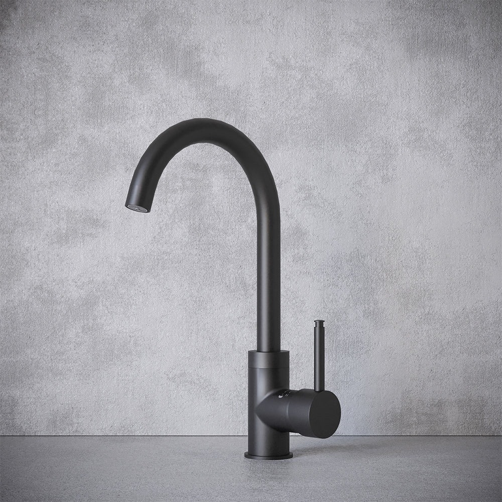 Sleek 3-in-1 Gun Metal Grey Boiling Hot Water Tap