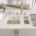 Kubik Stainless Steel 450 + 240 Undermount Set - Brushed Brass