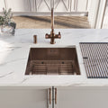 Wodar Kubik Stainless Steel 450 x 450 Single Bowl & Waste - Brushed Copper