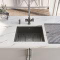 Wodar Kubik Stainless Steel 450 x 450 Single Bowl & Waste - Gun Metal Grey