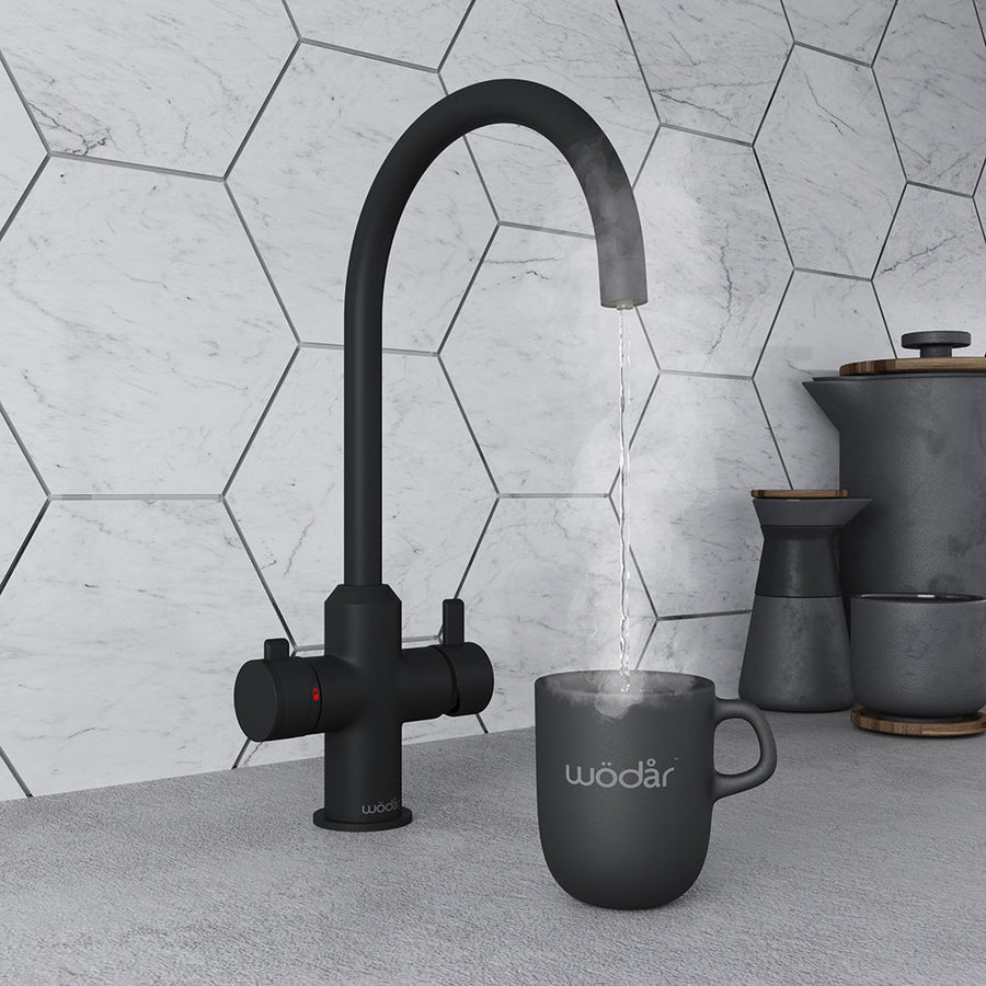 Black Boiling Hot Water Taps