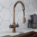Design+ Pro Pull 4 in 1 Brushed Copper Boiling Hot Water Tap
