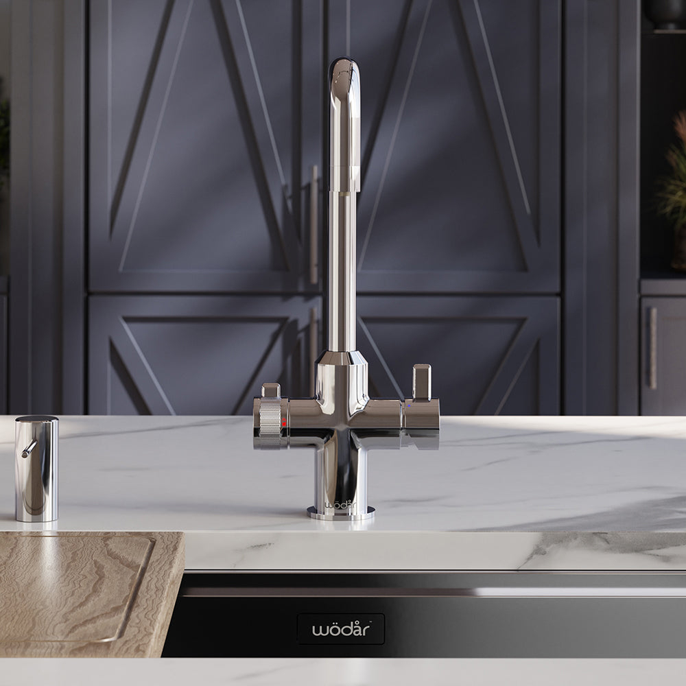 Design Square 3 in 1 Chrome Boiling Hot Water Tap