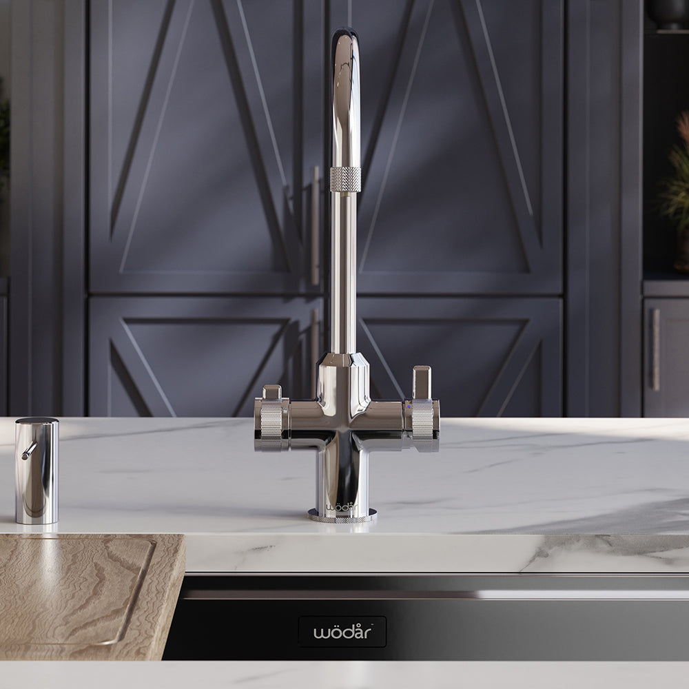 Design+ Swan 4 in 1 Chrome Boiling Hot Water Tap