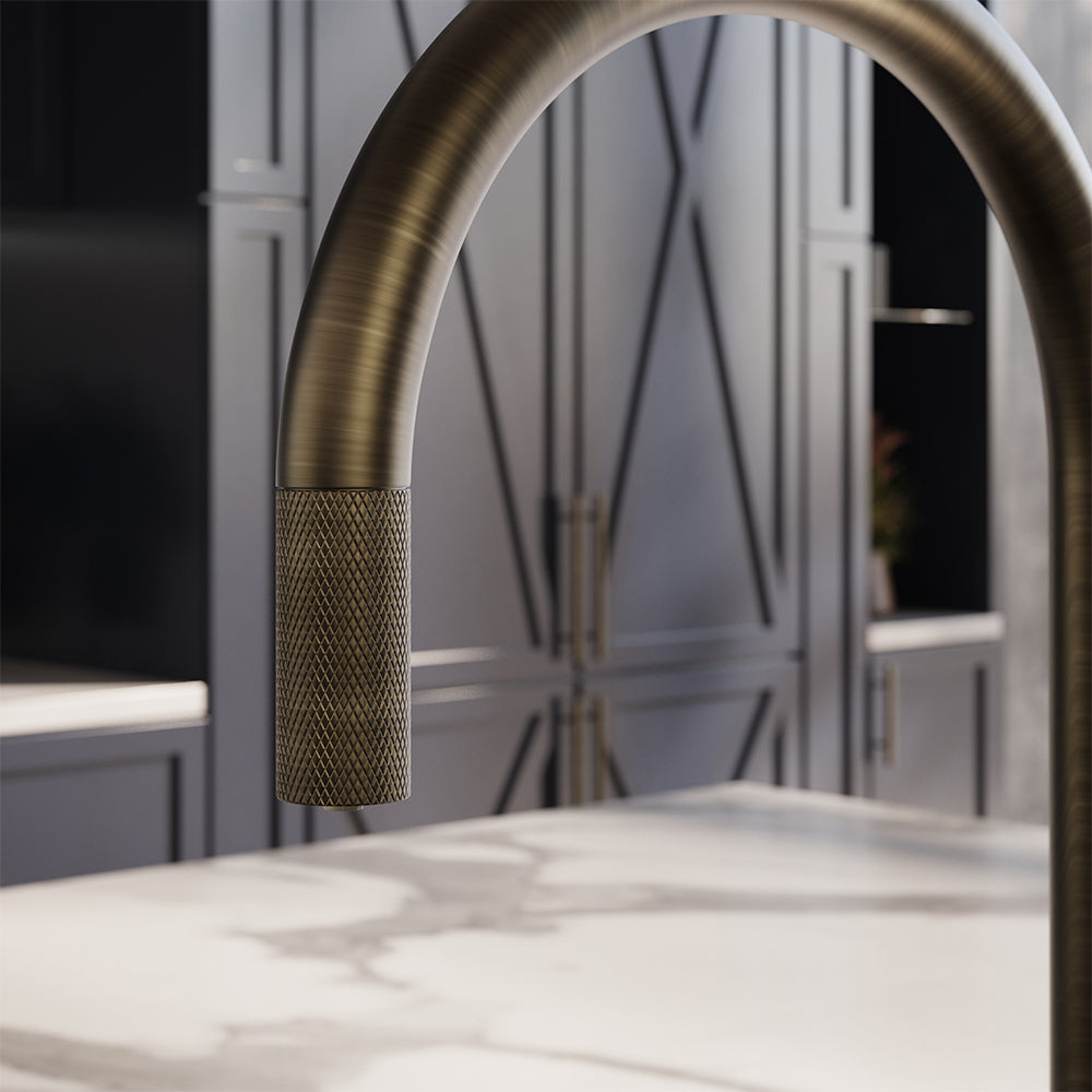 Design+ Flex 4 in 1 Dark Brass Boiling Hot Water Tap