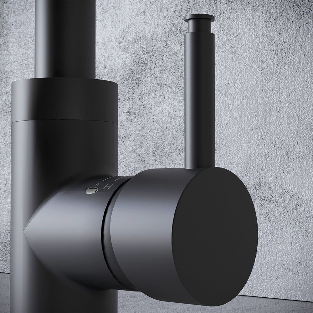 Sleek 3-in-1 Gun Metal Grey Boiling Hot Water Tap