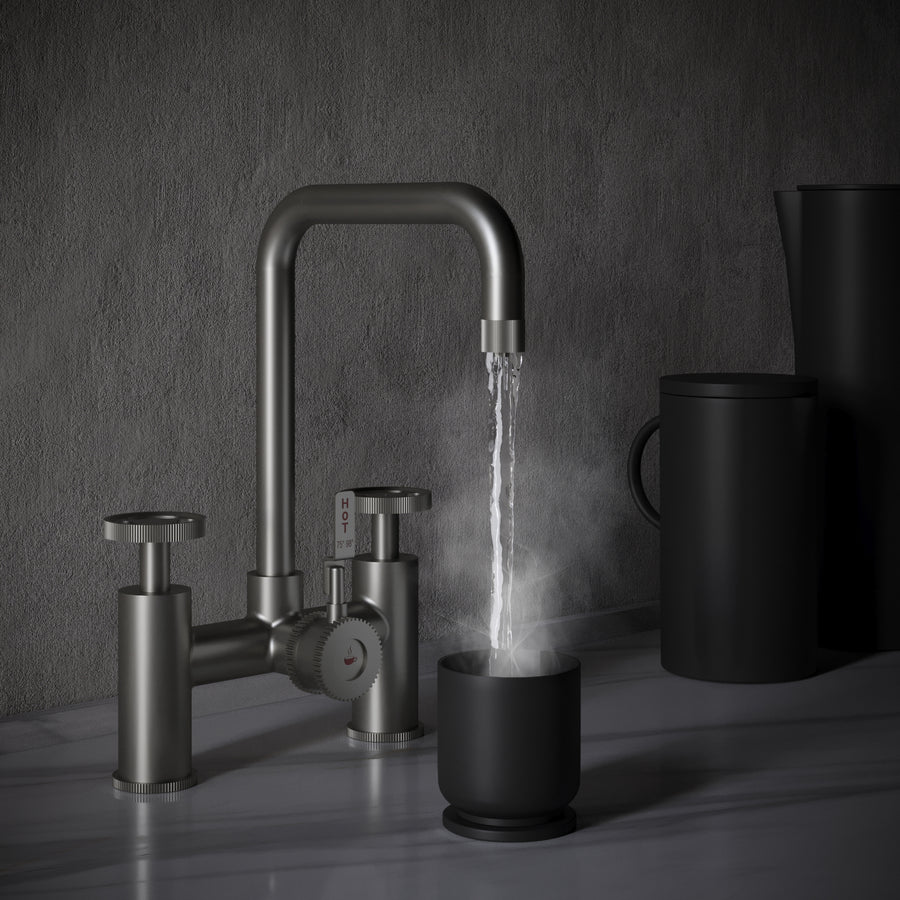 Gunmetal Grey Boiling Hot Water Taps