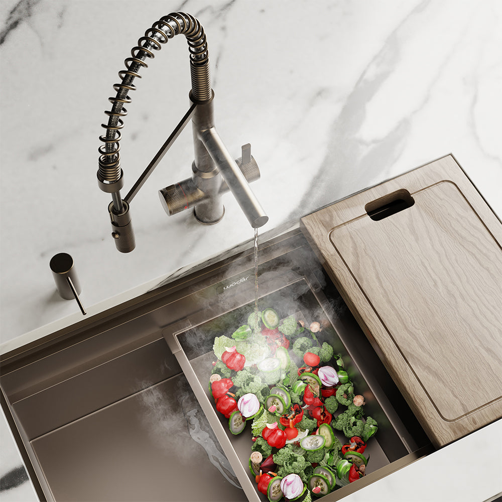 Pro Flex 3 in 1 Dark Brass Boiling Hot Water Tap