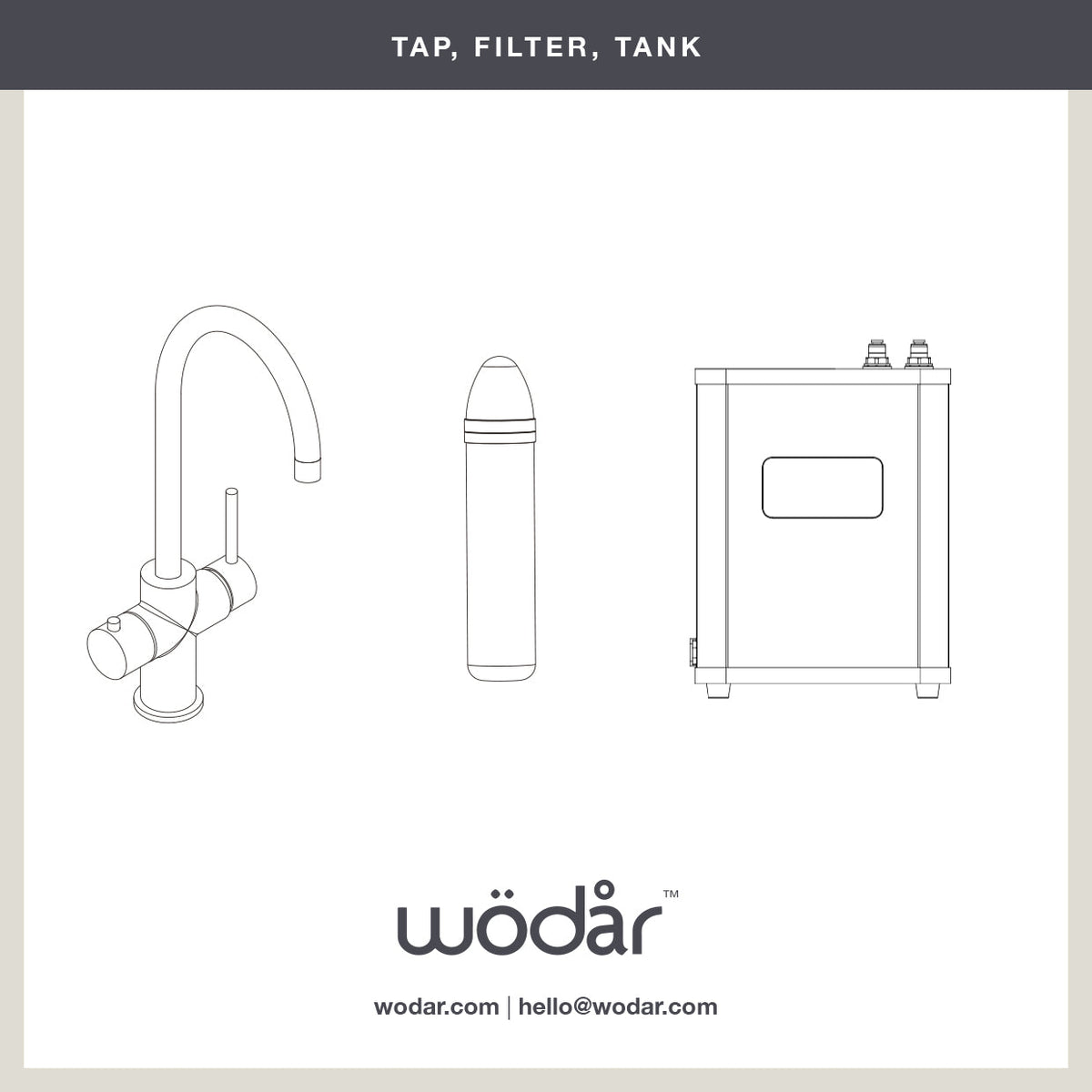 Knightsbridge Traditional 4 in 1 Pull Out Brushed Nickel White Handle Boiling Hot Water Tap