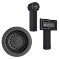 Wodar Kitchen Basket Strainer Waste & Overflow Kit - Gun Metal Grey