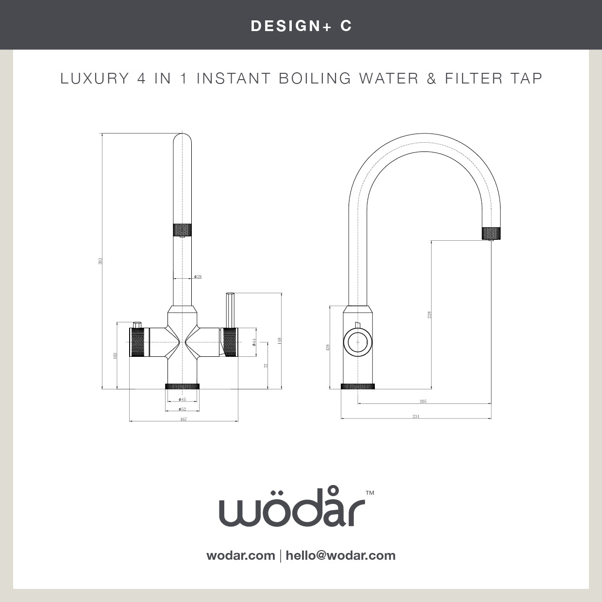 Design+ Swan Neck 4 in 1 Aged Brass Boiling Hot Water Tap – Wodar