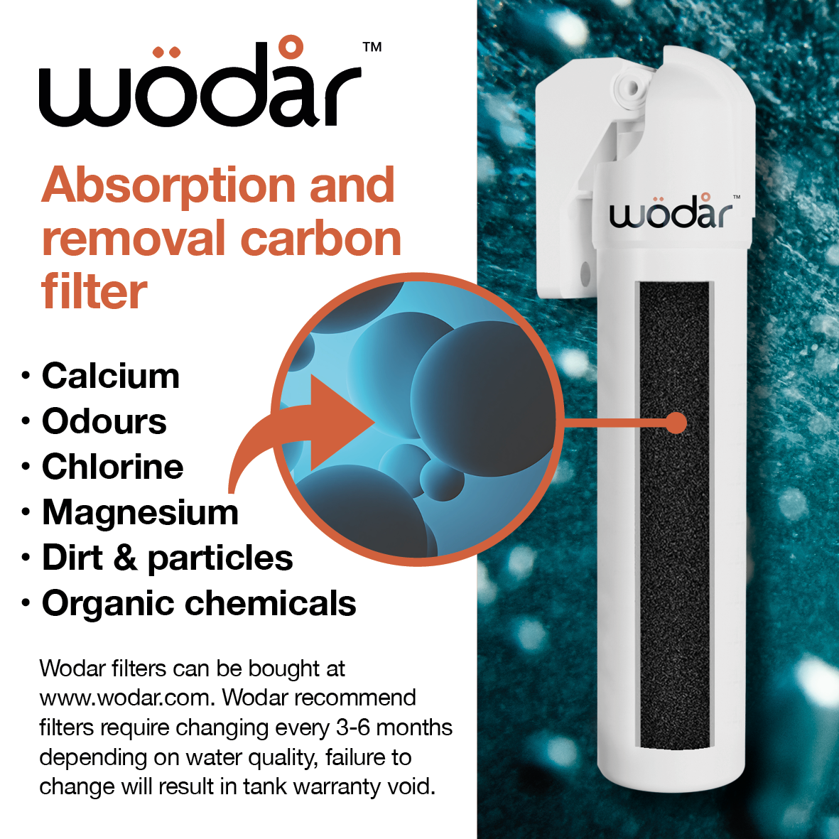 Carbon Purity Filter for Wodar Boiling Water Tap