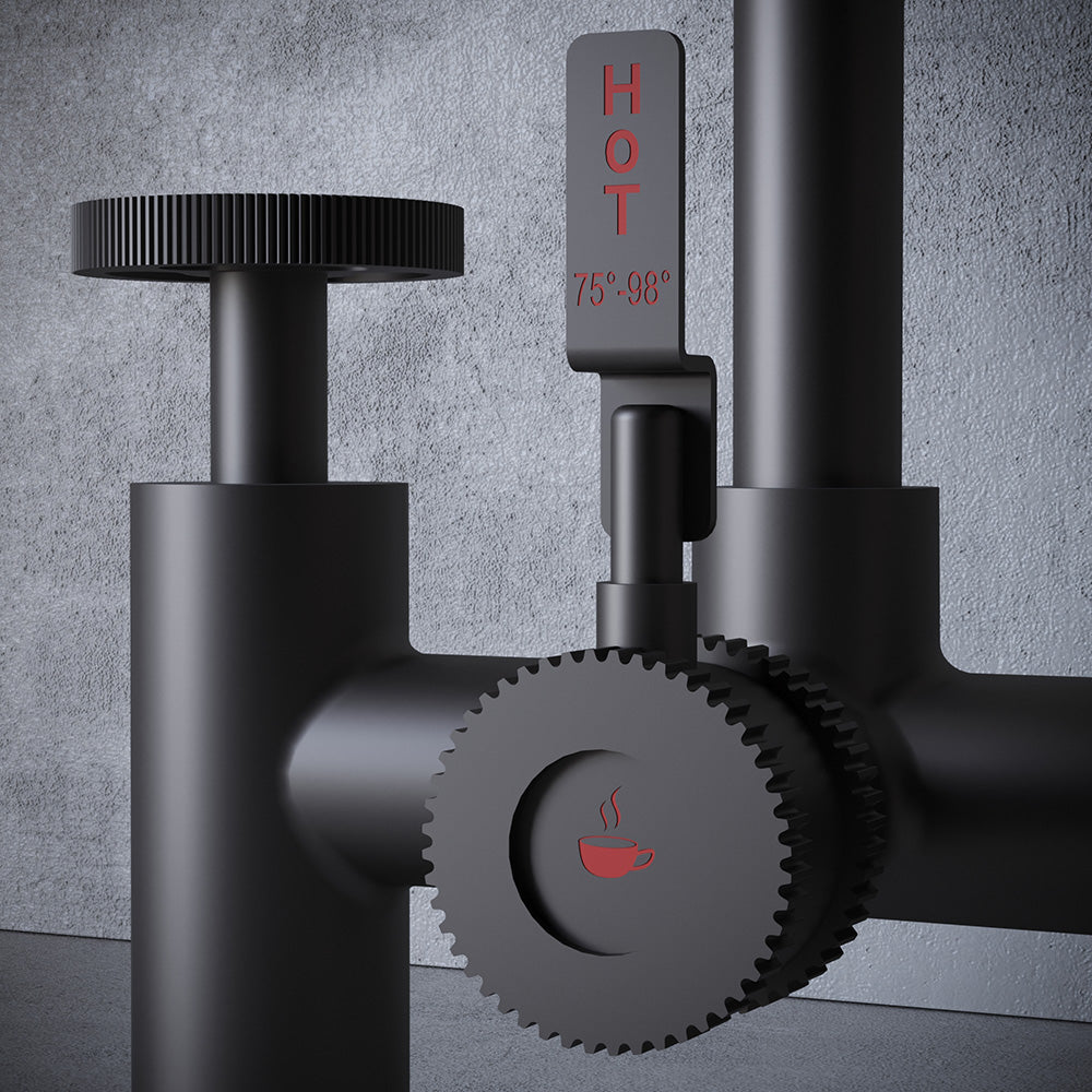 Architect Bridge 3 in 1 Gun Metal Grey Boiling Hot Water Tap