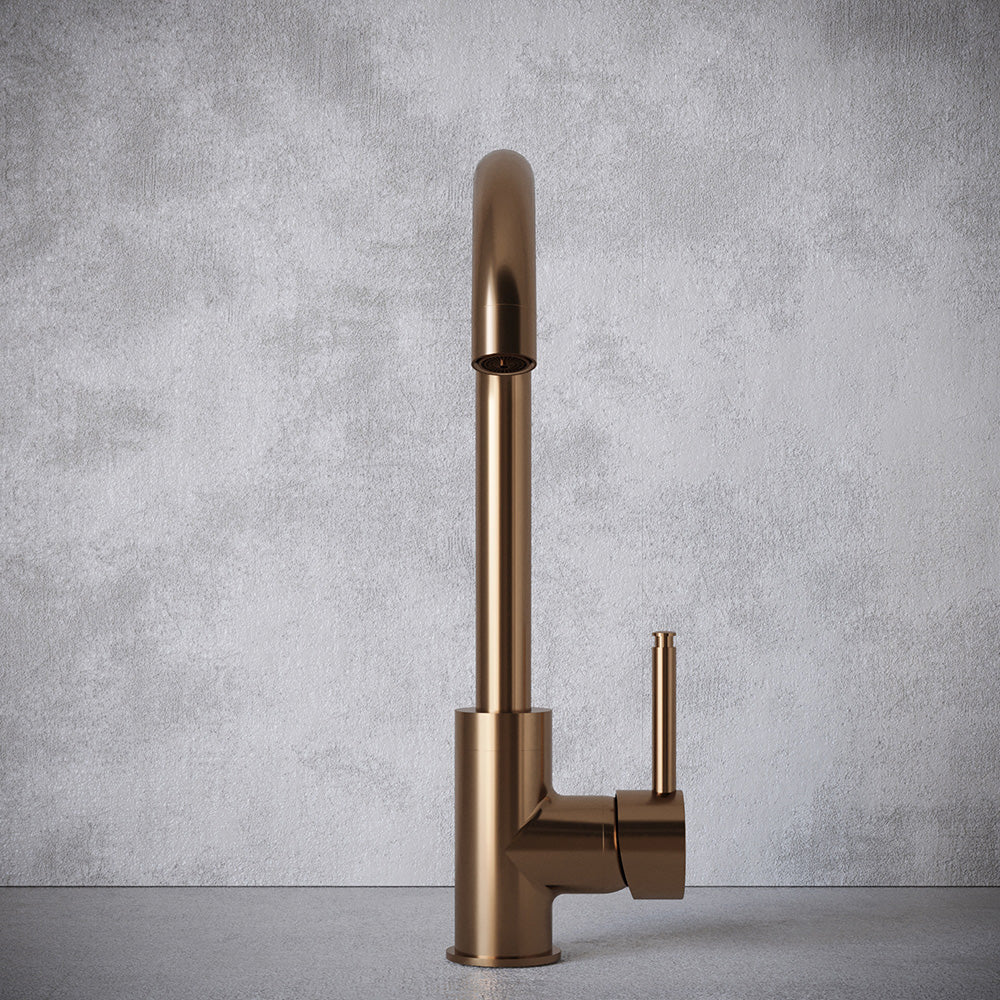 Sleek 3 in 1 Brushed Copper Boiling Hot Water Tap