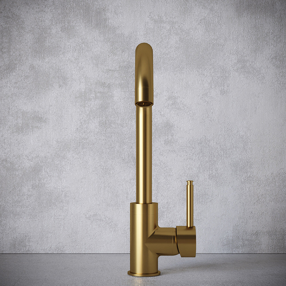 Sleek 3 in 1 Brushed Gold Boiling Hot Water Tap