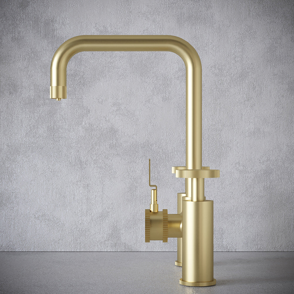 Architect Bridge 3 in 1 Brushed Brass Boiling Hot Water Tap