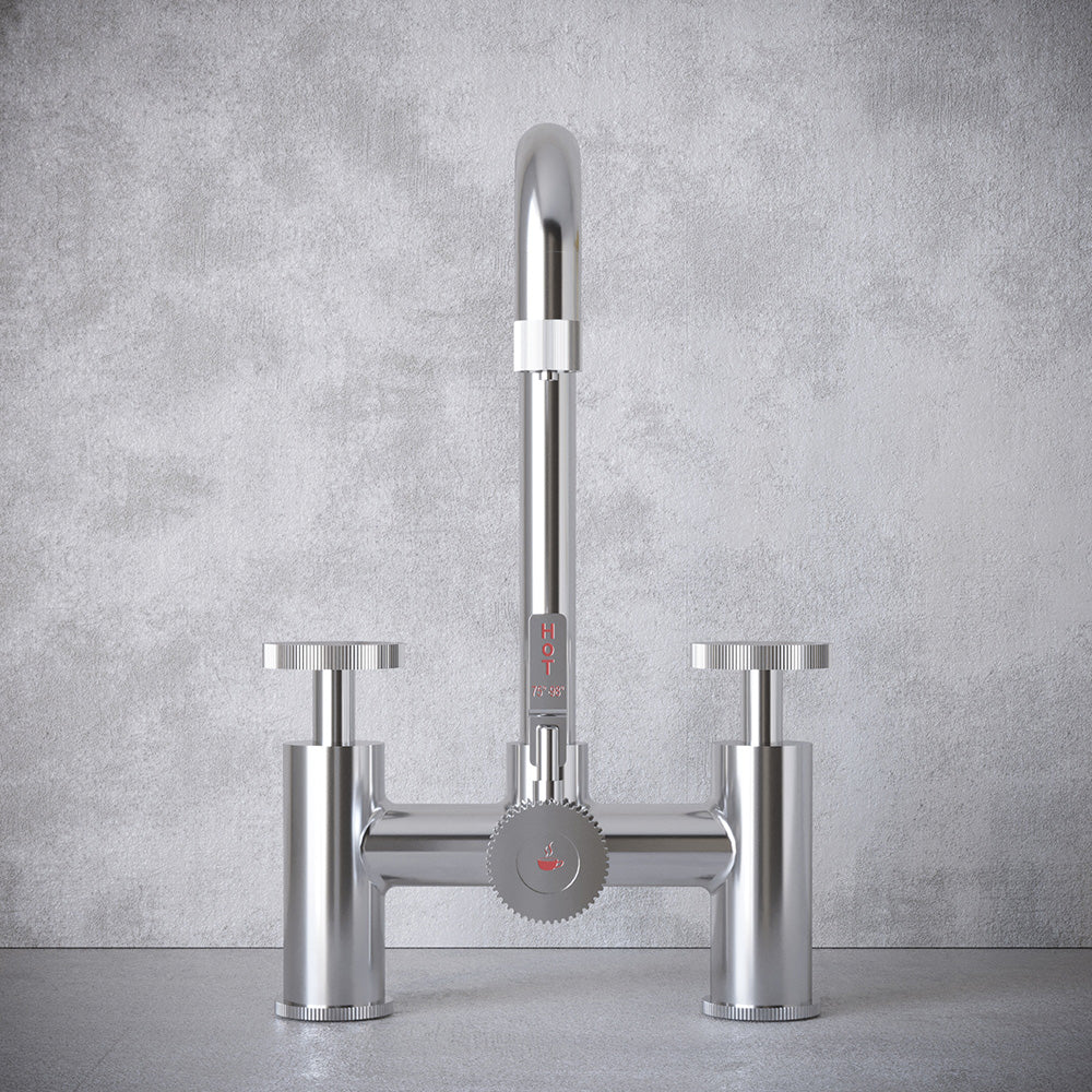 Architect Bridge 3 in 1 Chrome Boiling Hot Water Tap