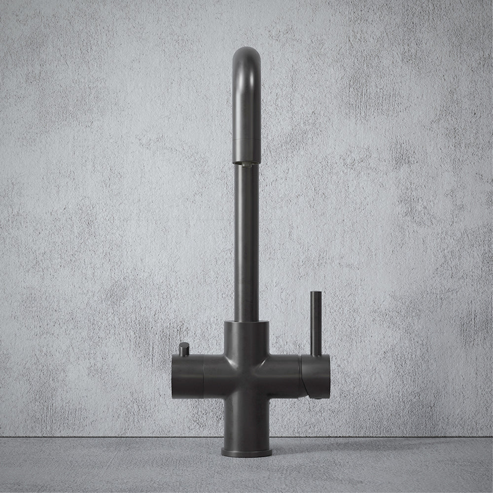 Design 3 in 1 Gun Metal Grey Boiling Hot Water Tap