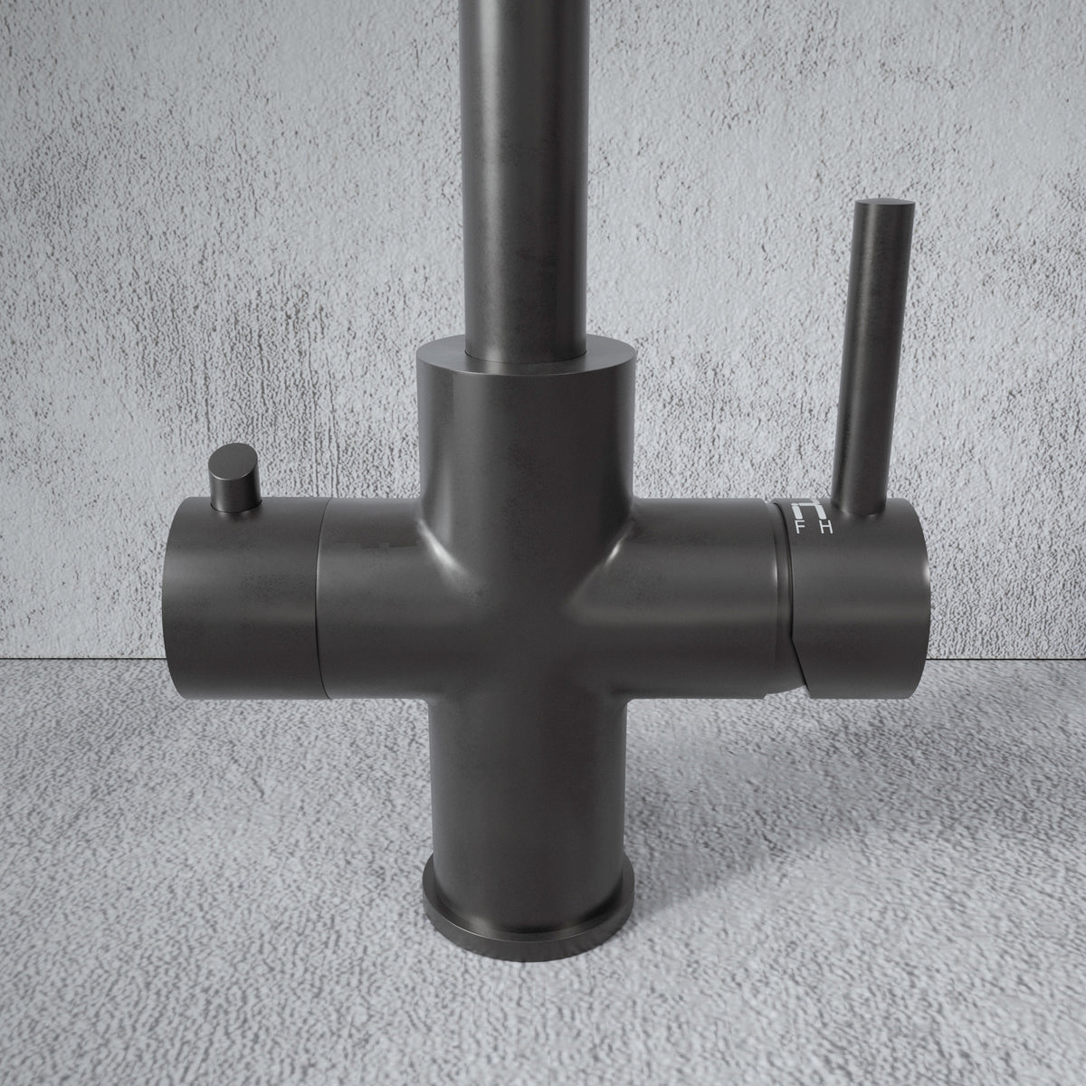 Design+ 4 in 1 Gun Metal Grey Boiling Hot Water Tap