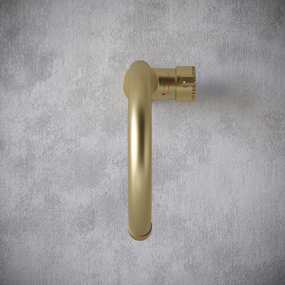 Architect Single Lever 3 in 1 Brushed Brass Boiling Hot Water Tap