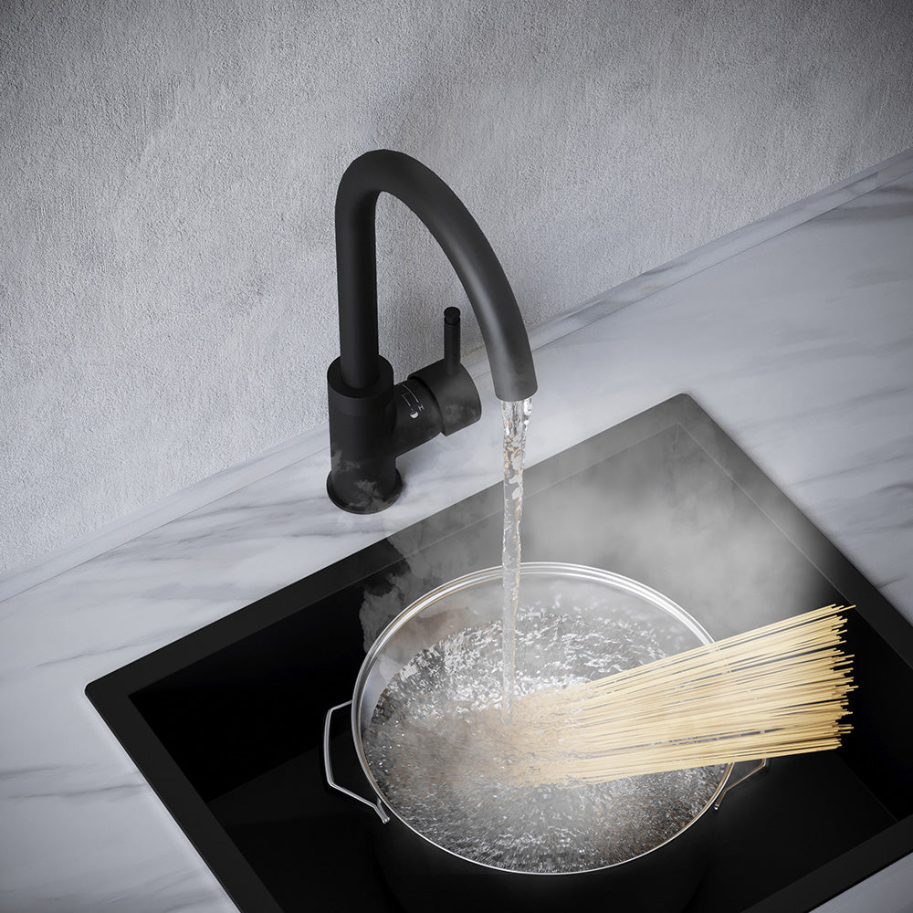 Sleek 3-in-1 Black Boiling Hot Water Tap