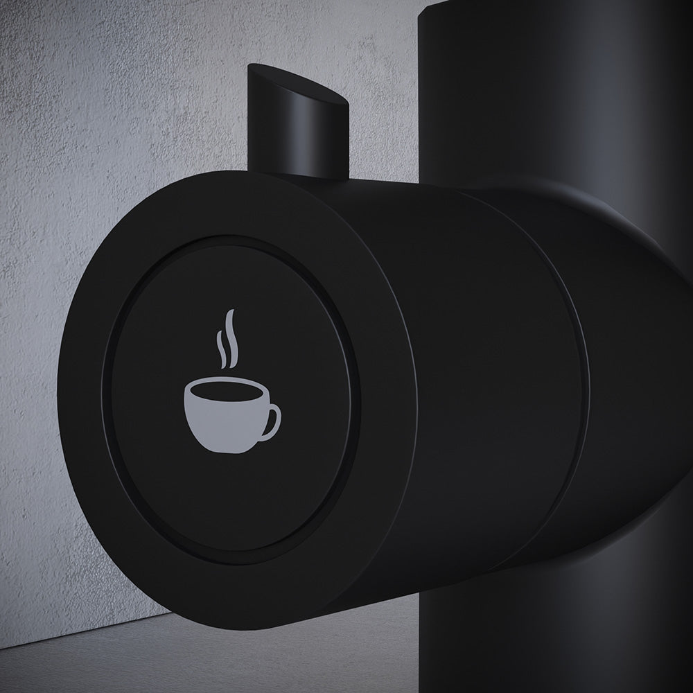 Design 3 in 1 Matt Black Boiling Hot Water Tap