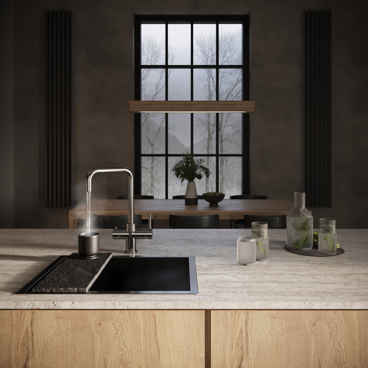 Design+ 4 in 1 Chrome Boiling Hot Water Tap