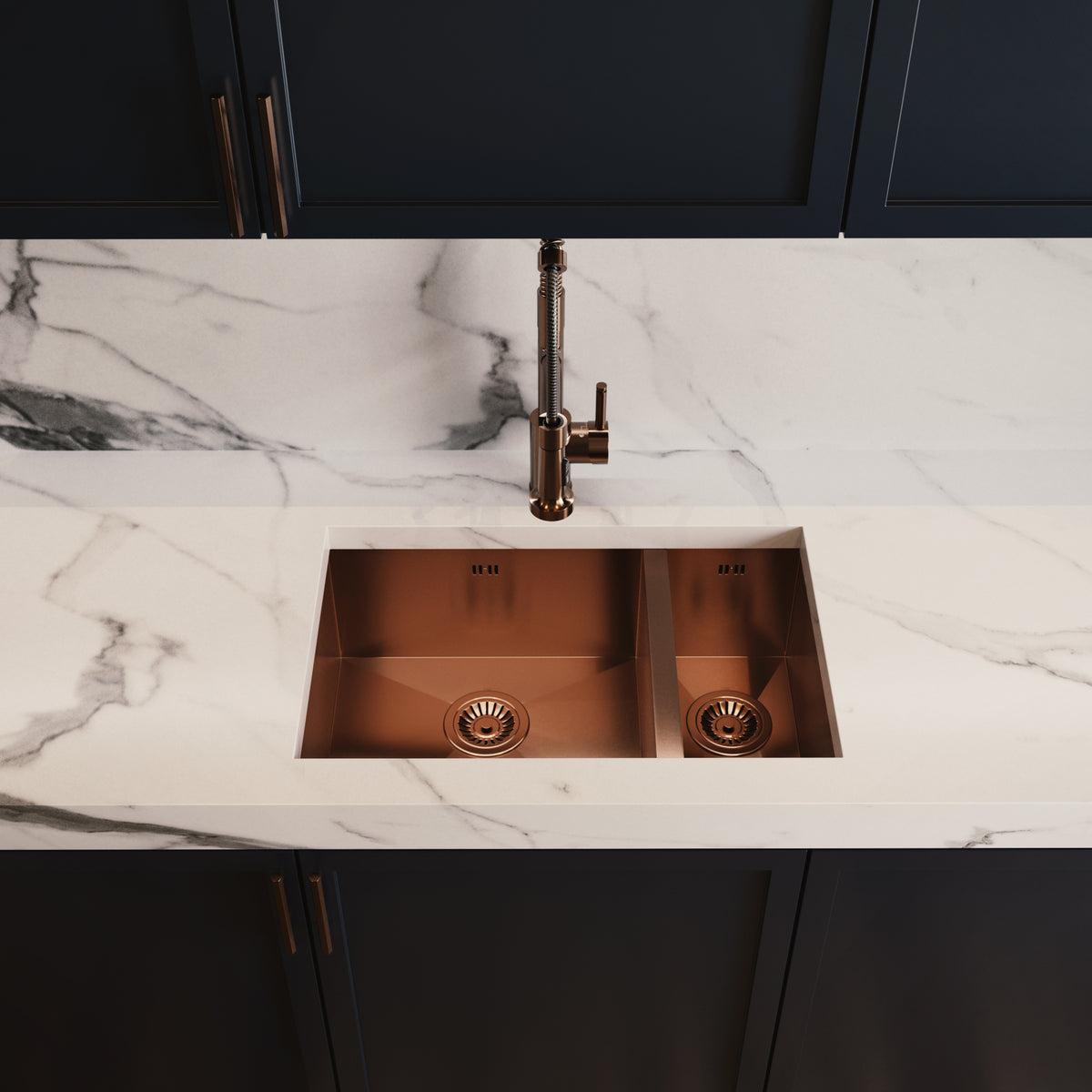 Pro Flex 3 in 1 Brushed Copper Hot Water Tap
