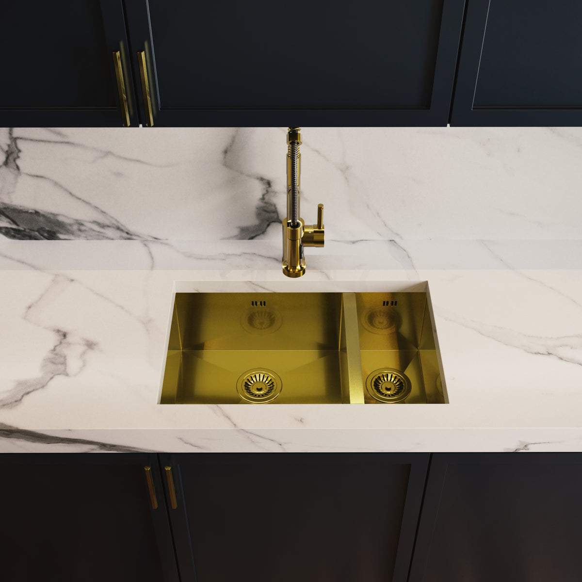 Pro Flex 3 in 1 Brushed Gold Hot Water Tap