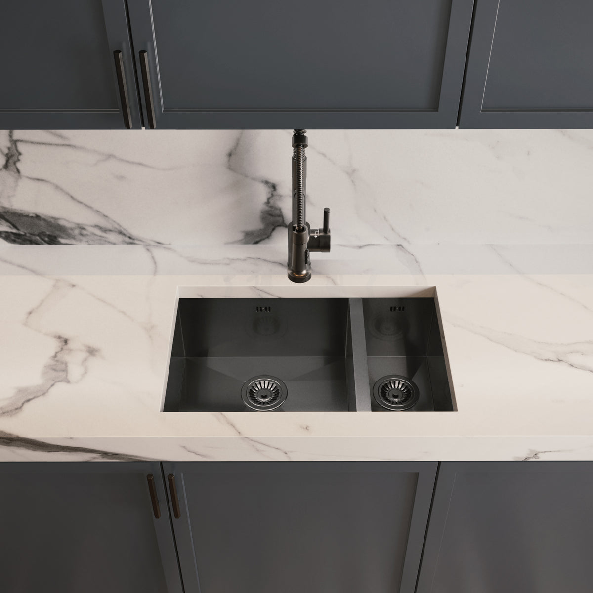 Pro Flex 3 in 1 Gun Metal Grey Hot Water Tap