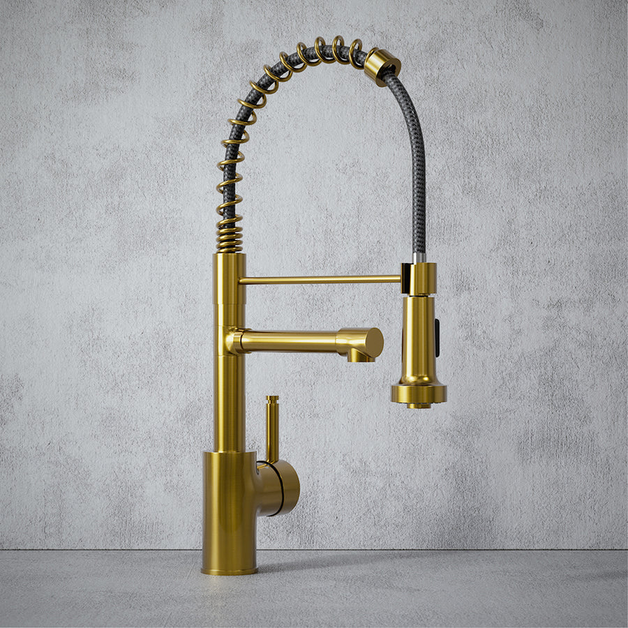 Pro Flex 3 in 1 Brushed Gold Hot Water Tap