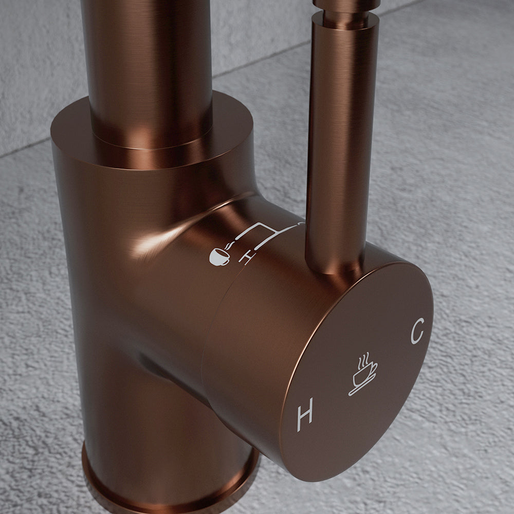 Pro Flex 3 in 1 Brushed Copper Hot Water Tap
