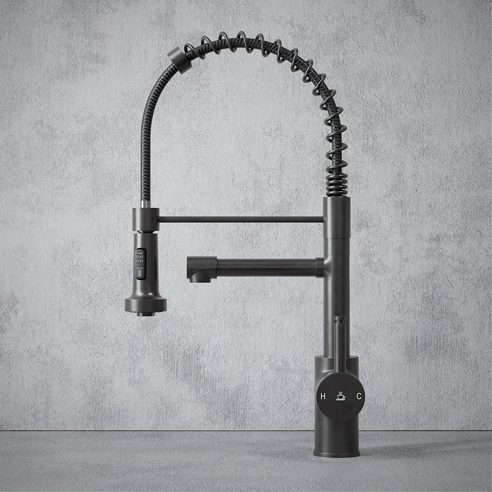 Pro Flex 3 in 1 Gun Metal Grey Hot Water Tap