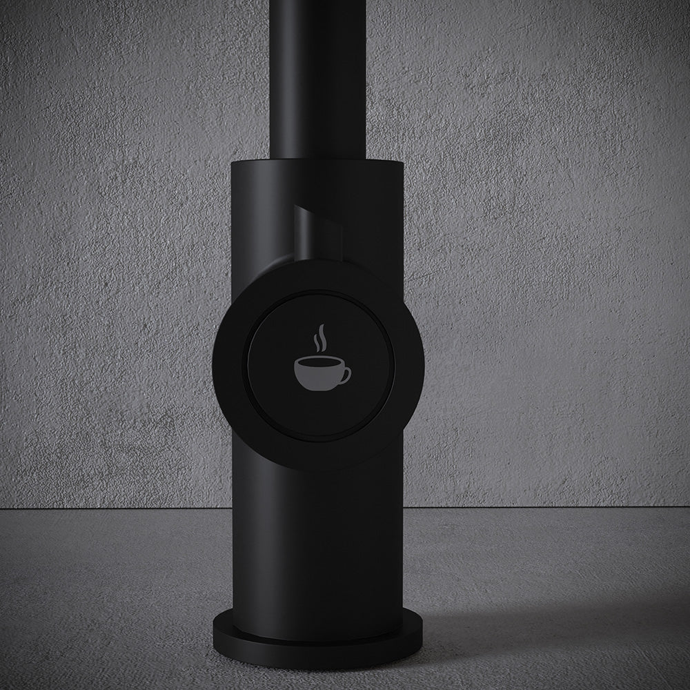 Design+ 4 in 1 Matt Black Boiling Hot Water Tap